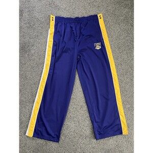 Vintage Pro Edge Los Angeles Lakers NBA Warm Up Pants Purple/Yellow Size 2XL
